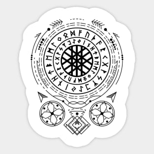 Web of Wyrd | Norse Pagan Symbol Sticker